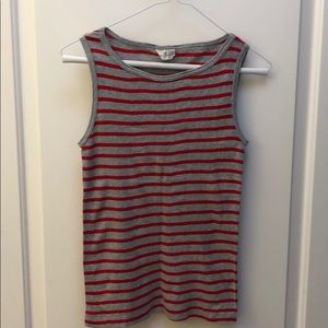 Grey/red tank from Madewell